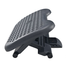 Under Desk Foot Rest & Adjustable Footrest - Ergonomic Footrest for Desk Office Foot Rest Under Desk with Foot Massager Black