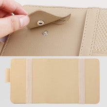 Universal Car Auto Visor Organizer Holder PU Leather Case for Card Glasses Car Accessories Sun Visor Organizador Car-Styling