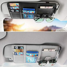 Universal Car Auto Visor Organizer Holder PU Leather Case for Card Glasses Car Accessories Sun Visor Organizador Car-Styling