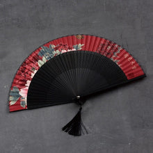 Vintage Chinese Folding Fan Bamboo Silk Fan Hand-Held High Quality Party Fan Home Decoration Crafts 33
