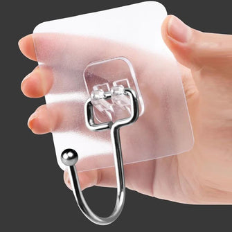 Stainless Steel Large Sticky Hook Sticker Can Withstand 30 Catties Weight Strong Seamless Hook