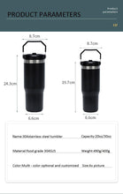 20oz 30oz Double Wall Stainless Steel tumbler Stanly with handle for travel camping