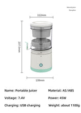 High Quality factory price magic portable 7.4V 45W green star juicers