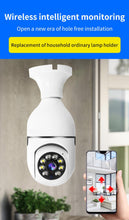 1080P Wireless WiFi Light Bulb Security Camera Smart Home Security Cameras Night Vision Motion Detection Indoor Security Camera