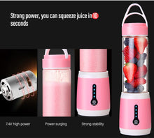 480ml Multipurpose Electric Juicer Up Bottle Extractor Small Household Blender Mini USB Low Noise Juicer Mixer Machine