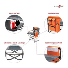 Heavy Duty Portable Folding Chair with Side Table Pocket Handle for Beach Outdoor Camping Director Chair