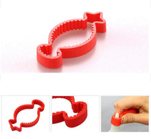 Kitchen Tools Handle Anti Slip Handheld Manual Screw Can Tins Opener Red Silicone Cans Plastic Resin Openers