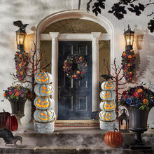Pre-lit Halloween Jack-O-Lantern Pruning Garden