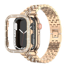 apears Fashion Metal Diamond Smart Watch Strap With Case All in one For Iwatch Series 8 Ultra Band For Iwatch 45mm 49mm