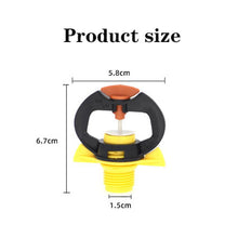 1/2 Inch Male Butterfly Shape Nozzle Agriculture Irrigation 360 Garden Micro Irrigation Sprinkler Nozzle