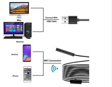 5.5mm telephoto wifi endoscope 720P HD endoscope smartphone universal industrial pipeline cars