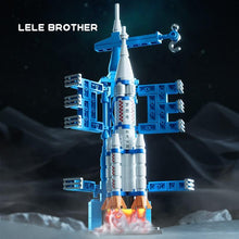 Lele Brother boys assemble building blocks Space Shuttle Rocket birthday gift children's educational toys wholesale