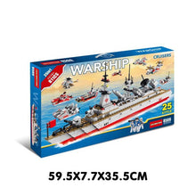 HUADA High Quality Funny Building Bricks Set Sumptuous Warship Model Toys for Boys Entertainment