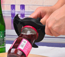 Multi function handy can opener black plastic bottle opener soda can kitchen accessories
