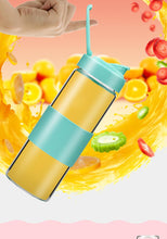 Portable Electric Fruit Mixer 6 Blades Juicer Cup With Magnetic Secure Switch