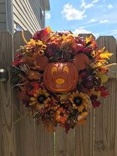 🎄SUMMER PROMOTION  Nightmare before Christmas Mickey Mouse Pumpkin Wreath