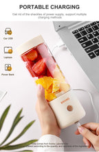 300ml 2 blades fruit and vegetables USB rechargeable portable mini electric blender hand juicer