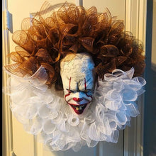 Creepy-Clown Wreath