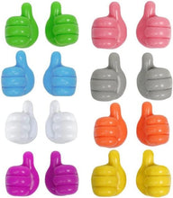 Multifunction Adhesive Cable Clip Self Adhesive Thumb Cable Organizer Clips Key Hanger Silicone Thumb Wall Hook