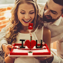 DIY Jewelry Gift Box For I Love You Rings Compatible With DIY Cartoon Building Blocks (Ring Not Included)