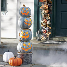 Pre-lit Halloween Jack-O-Lantern Pruning Garden
