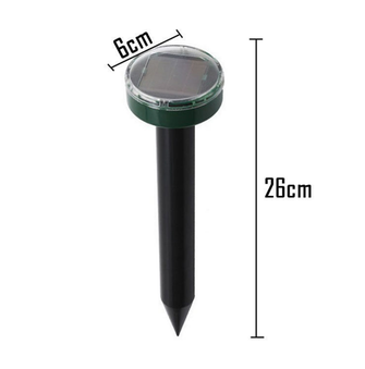 Pest Control Waterproof Safety Repellent Ultrasonic Vibration Insects Solar Mole Repeller for Outdoor Lawn Garden Yards