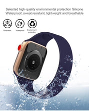 Waterproof Soft Silicone Smart Watch Bands for iWatch SE 6 5 4 official silicon strap for Apple Watch Series 7 Rubber watch band