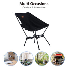 LARIBON Outdoor Portable Heavy Duty Compact Camping Backpacking Folding Camp Chairs for Camping Hiking Gardening Travel