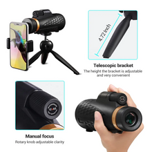 18X62 large aperture large eyepiece multilayer coated high list binoculars with mobile phone clip tripod