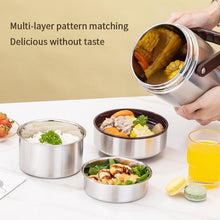 Reusable Stainless Steel Vacuum Thermal Lunch Box Food Carrier Food Container Jar With Handle