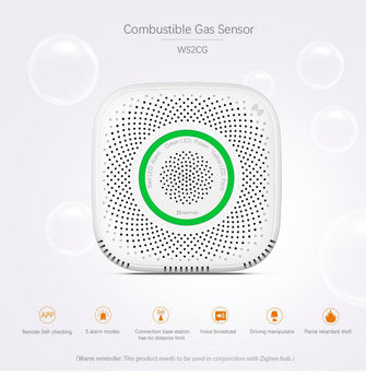 Smart Life Tuya App Control WiFi Smart Gas Leakage Fire Security Detector Gas Combustible Alarm Sensor