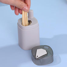 Toothpick box creative automatic pop up household living room press type dental holder can portable portable dental holder