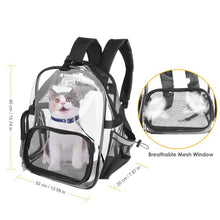 pvc china factory custom clear pvc vinyl backpack bag packsack knapsack Animal Puppy knapsack clear rucksack bag for dog pet cat