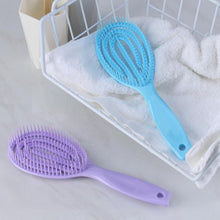 3D 360 Curved Wave Wet Dry Hair Hollow Out Detangling Hairbrush Straight Curly Hair Scalp Massage Comb