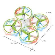Mini light four axis toy remote control aircraft fixed height obstacle avoidance sensor drone