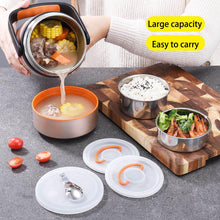304 stainless steel food container storage portable vacuum lunch box high-capacity tiffin box