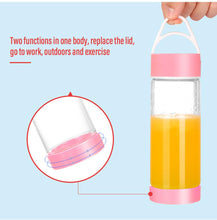 480ml Multipurpose Electric Juicer Up Bottle Extractor Small Household Blender Mini USB Low Noise Juicer Mixer Machine