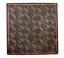 Vintage brown natural satin silk scarf 105cm big square bandana printed 100% pure silk scarves women luxury shawl gift for lady