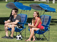 Premium Portable Camping Folding Lawn Chairs with Canopy/Bag