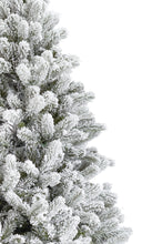 7.5' King Flock® Artificial Christmas Tree with 800 Warm White LED Lights