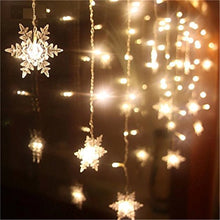 3.5M Led Icicle String Lights Christmas Decorations For Home Snowflake Shape Curtain Lights Holiday Decor New Year Decorations