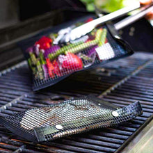 Non-Stick BBQ Mesh Grilling Bag Heat Resistance BBQ Baked Bag Grilling Baking Reusable Non-Stick Mesh Grilling Bag BBQ Tools