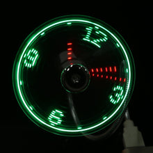 USB Fan Time And Temperature Display Clock - MaviGadget
