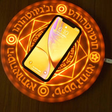 10W Glowing Magic Array Universal Qi Fast Charging Wireless Charger for iPhone Charger Magic Array Wireless Charger