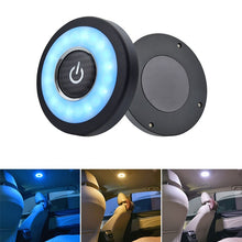 USB Charging LED Light Portable Round Rechargeable Wireless Interior Reading Lamp Universal Touch Type Car Interior Night Lights