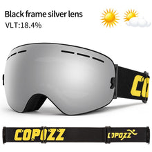 COPOZZ Brand Ski Goggles Double Layers UV400 Anti-fog Big Ski Mask Glasses Skiing Snow Men Women Snowboard Goggles GOG-201 Pro