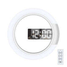 3D LED Digital Wall Clock Alarm Mirror Hollow Watch Table Clock 7 Colors Temperature Nightlight For Home Living Room Decorations