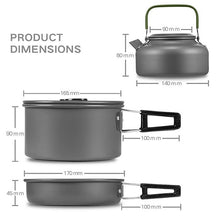 Cookware-Set Hard Aluminum Alloy Cooking Kitchen Outdoor Camping Steaming-Rack Frying-Pan