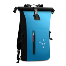 Waterproof Backpacks Waterproof Bag PVC Double Shoulder Waterproof Bag with Reflective Waterproof Barrels Pack Fishing Dry Sack