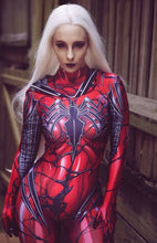 Red Gwen Cosplay Costume Adults Kids